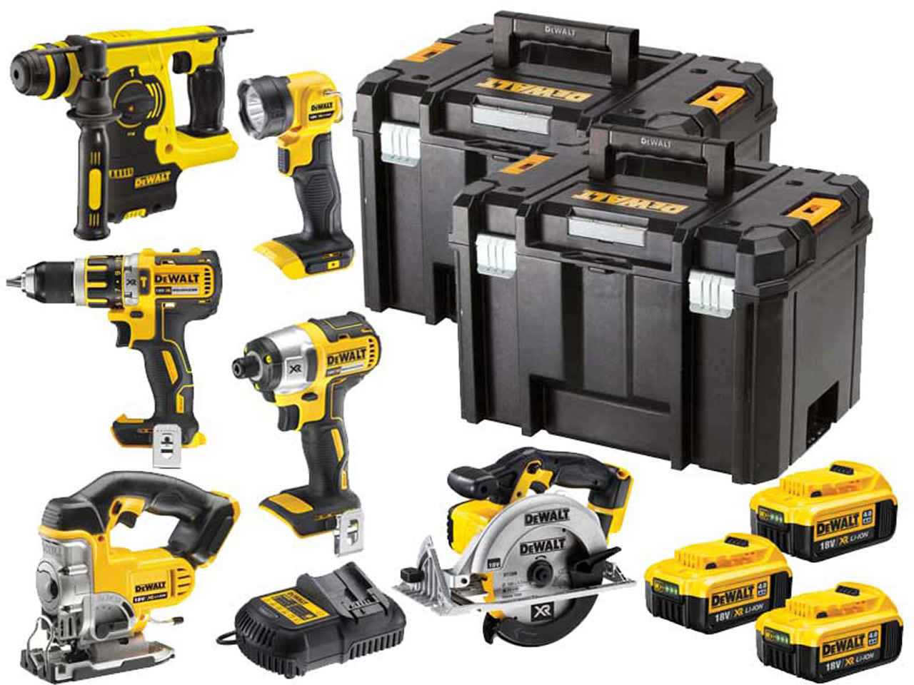 6pc on sale dewalt set