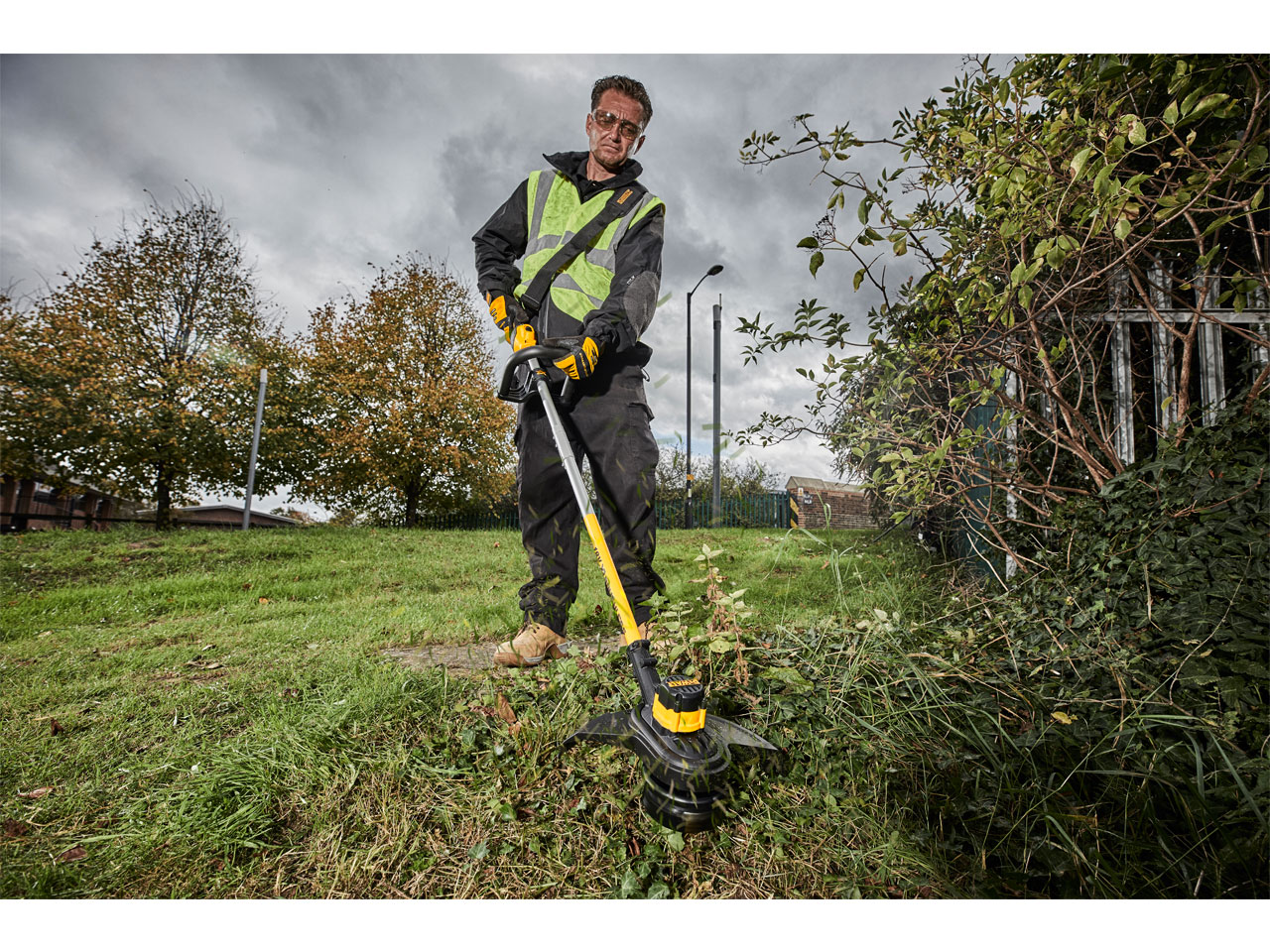 Dewalt store battery strimmer