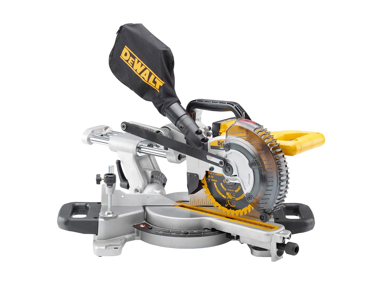 DeWalt DCS365M2 18V 2x4Ah 184mm XR Li Ion XPS Slide Mitre Saw