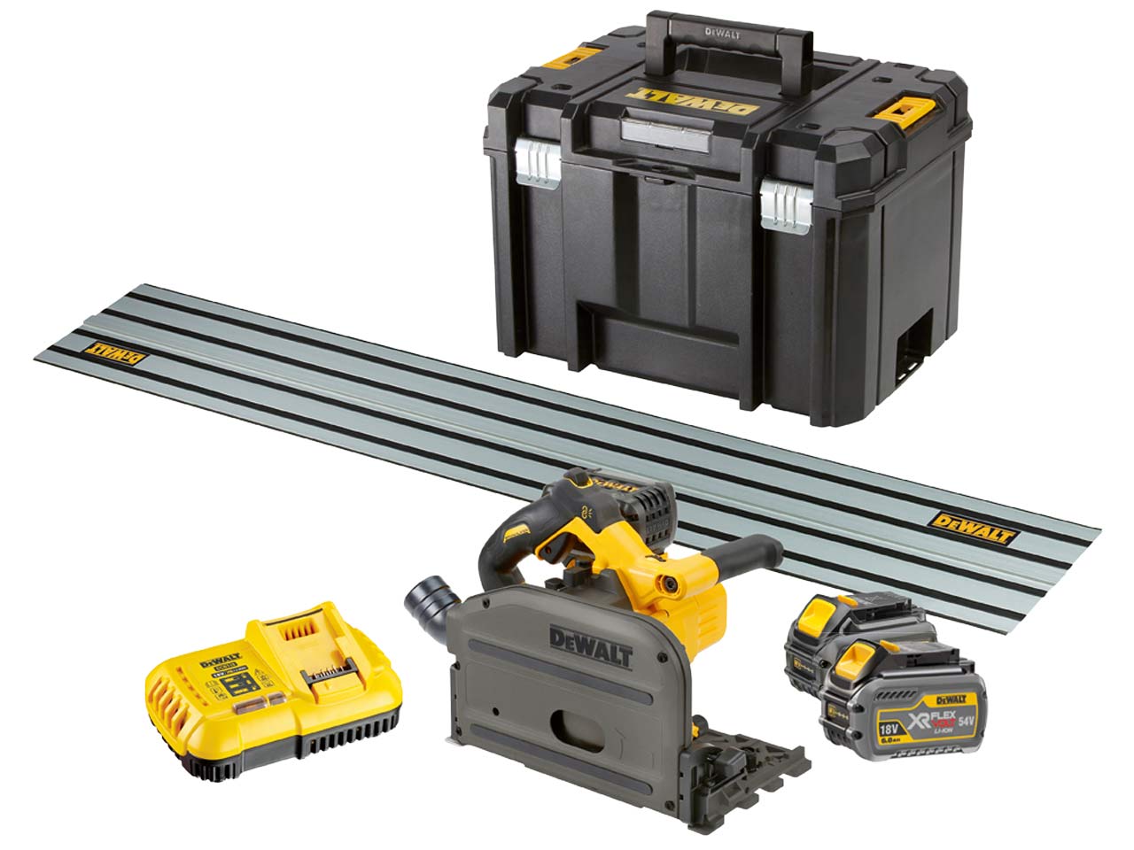 Dewalt track deals saw kit