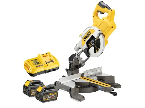 DeWalt  DCS777T2 54V 2 x 6Ah 216mm Compound Flexvolt Mitre Saw