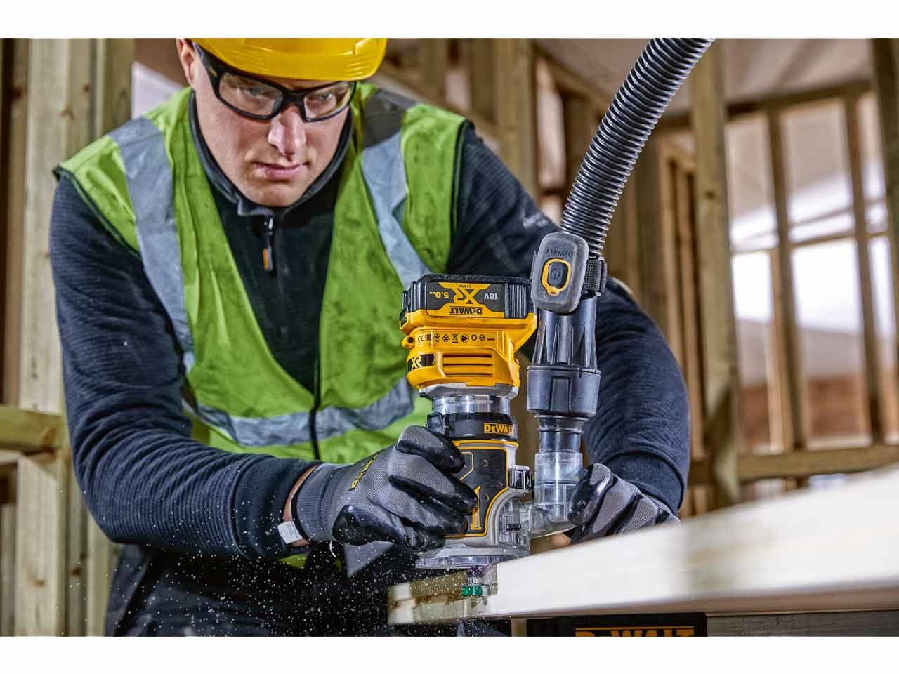 Dewalt cordless best sale router body only