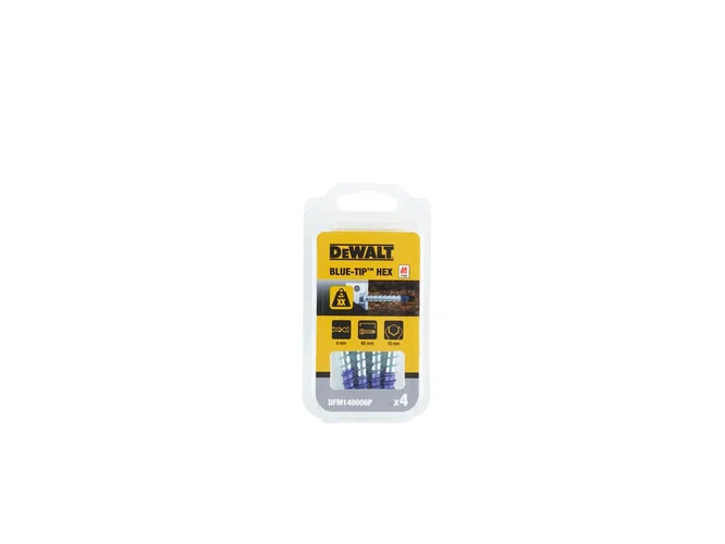 DeWalt DFM140008P Bluetip 6 x 80mm Screwbolts HH x 4pk