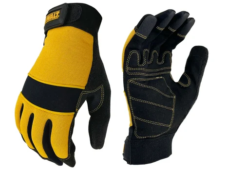 DeWalt DPG24L EU Fingerless Framers Gloves Black/Yellow