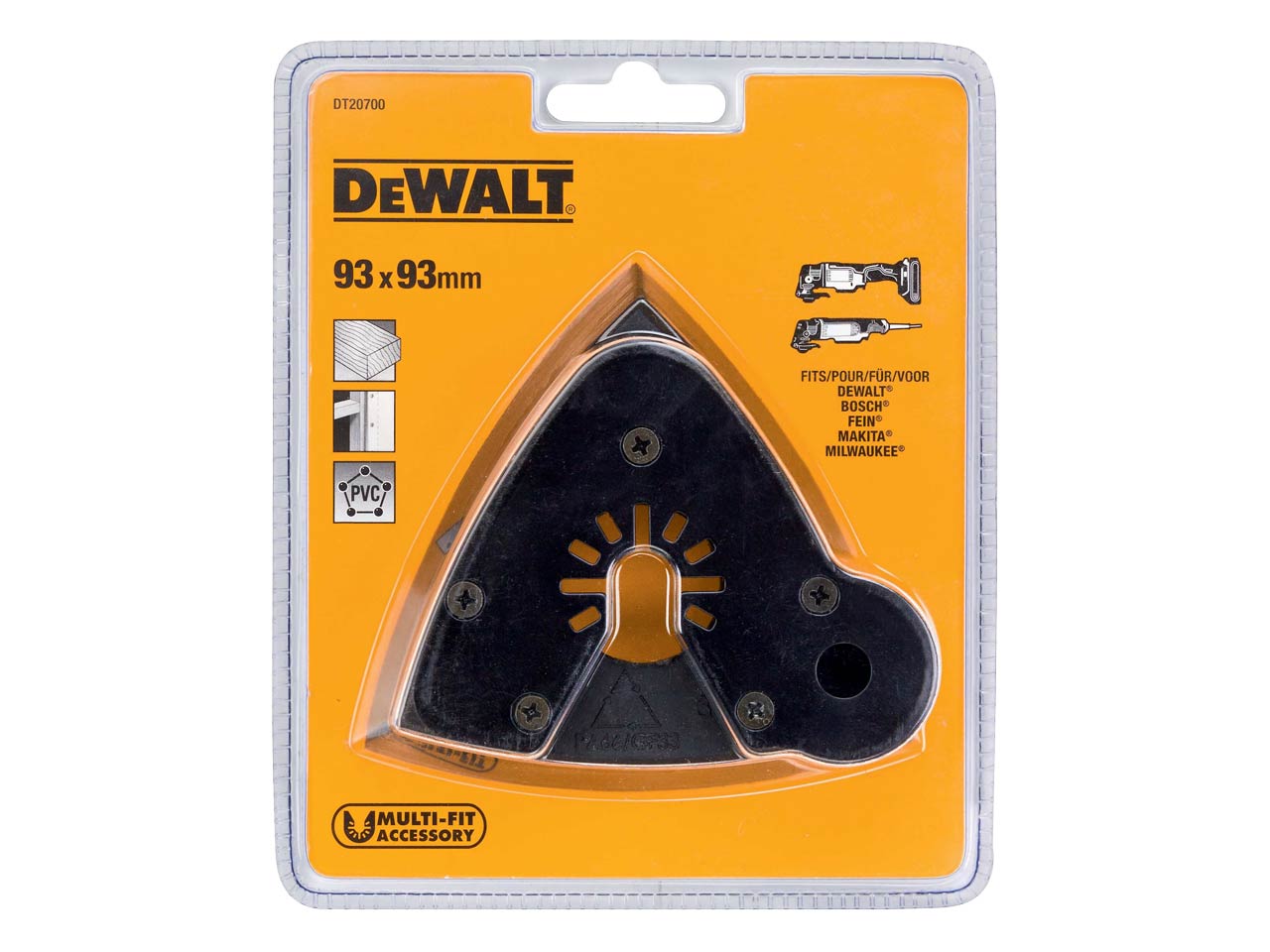 Dewalt multi clearance tool sanding paper