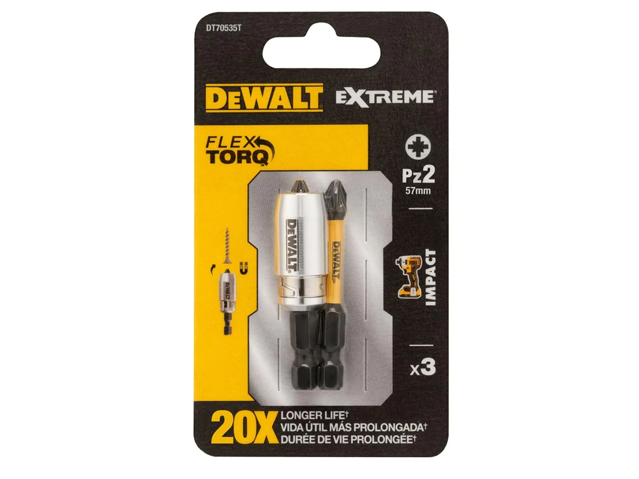 Buy DEWALT DEWDT71517T Right Angle Torsion Drill Attachment, Yellow & DeWalt  DEWDT70535T Impact Torsion 2 x PZ2 57mm and Magnetic Screwlock Sleeve,3  Count (Pack of 1) Online at desertcartINDIA