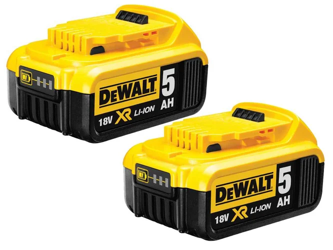 DeWalt DCN660P2 2x5Ah 18v XR BL Second Fix Angled Nailer Kit