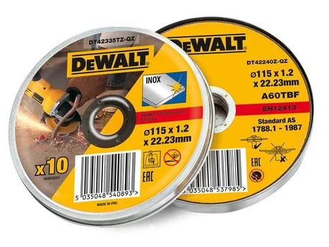 DEWALT DT42335T Stainless Steel Cutting Disc 115 x 1 x 22.2mm 10pk
