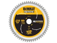 DEWALT DT99567QZ 210mm x 30mm 60T Wood FlexVolt Xtreme Runtime Saw Blade