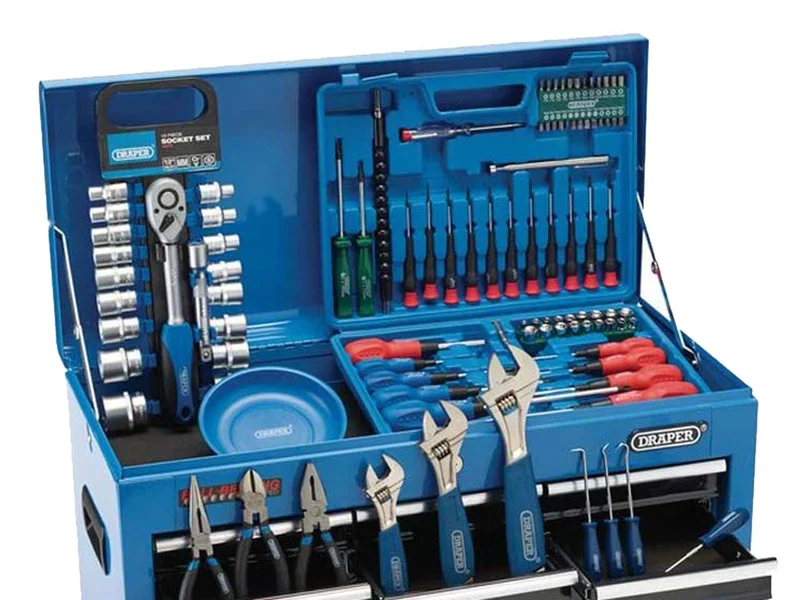 Draper COMBO 216pc 9 Drawer Top Chest Tool Kit