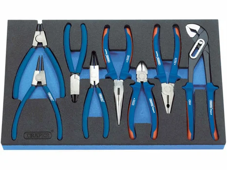 Draper IT32-EVA Expert 8 Piece Heavy Duty Pliers w/ EVA Tray