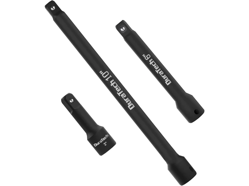 Duratech DT001006 1/2in Drive 3/6/10in Impact Extension Bar 3pc Set