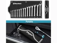 Duratech DTCW15S 1/4in-1 1/16in SAE Combination Spanner 15pc Set