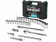 Duratech DTMTSS033 1/2in Drive Mechanics Metric SAE 33pc Ratchet Socket Set