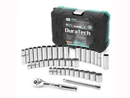 Duratech DTMTSS040 3/8in Drive Mechanics Metric SAE 40pc Ratchet Socket Set