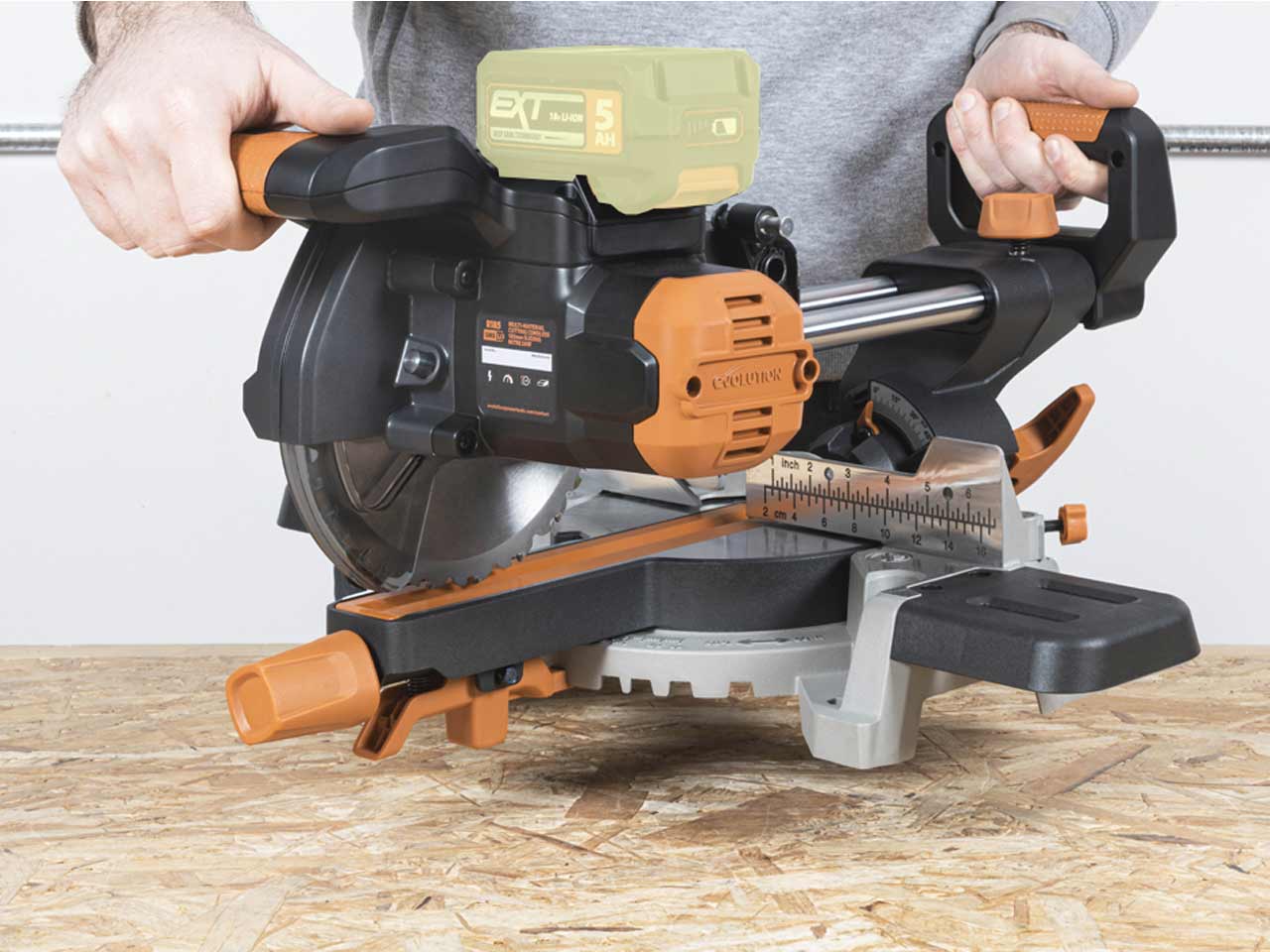 Evolution sliding on sale mitre saw