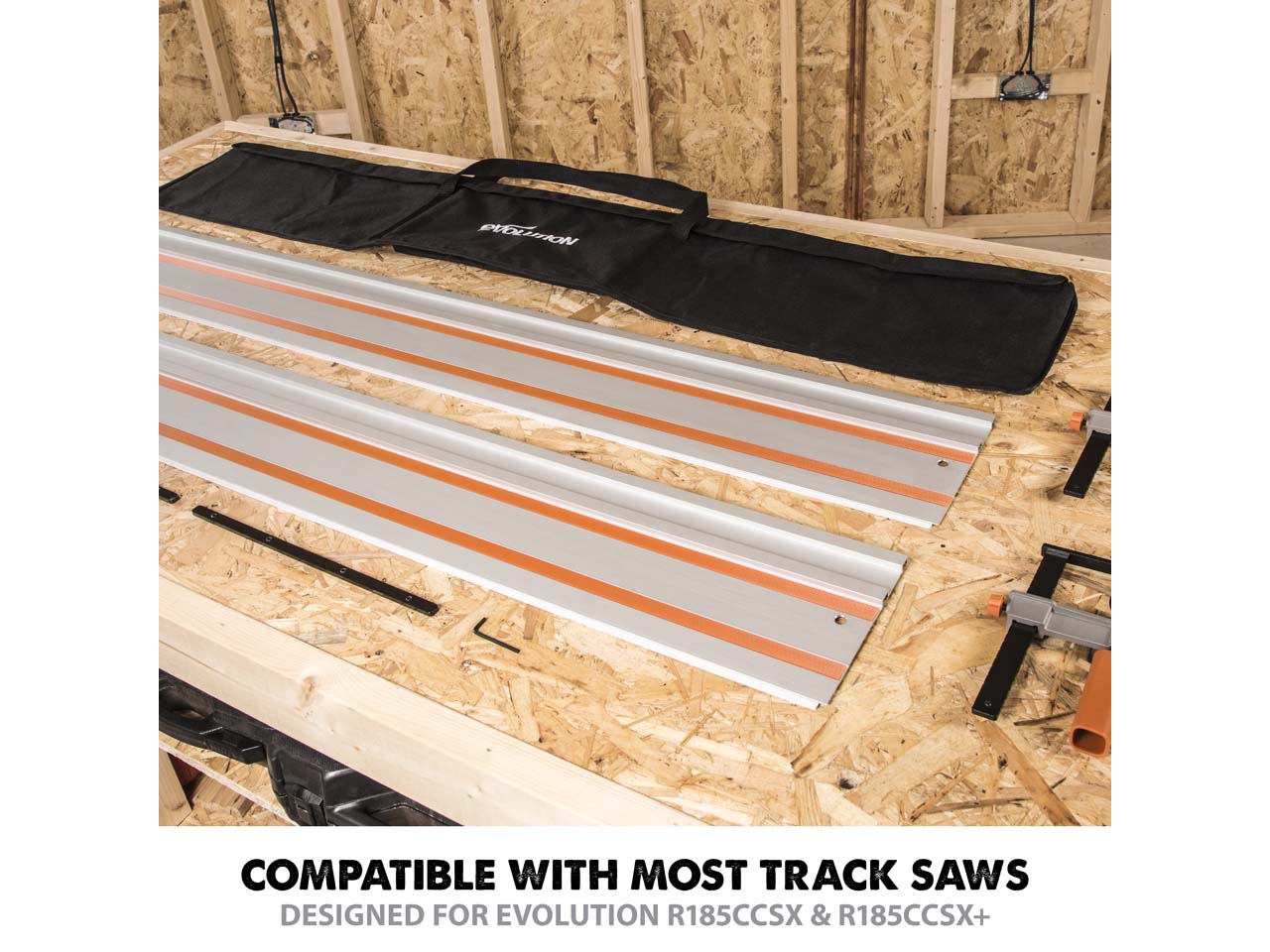 Evolution power tools st2800 deals circular saw guide rail