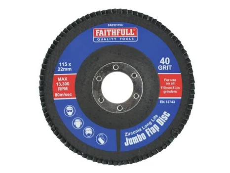 Faithfull FAIFD115F Flap Disc 115mm Fine
