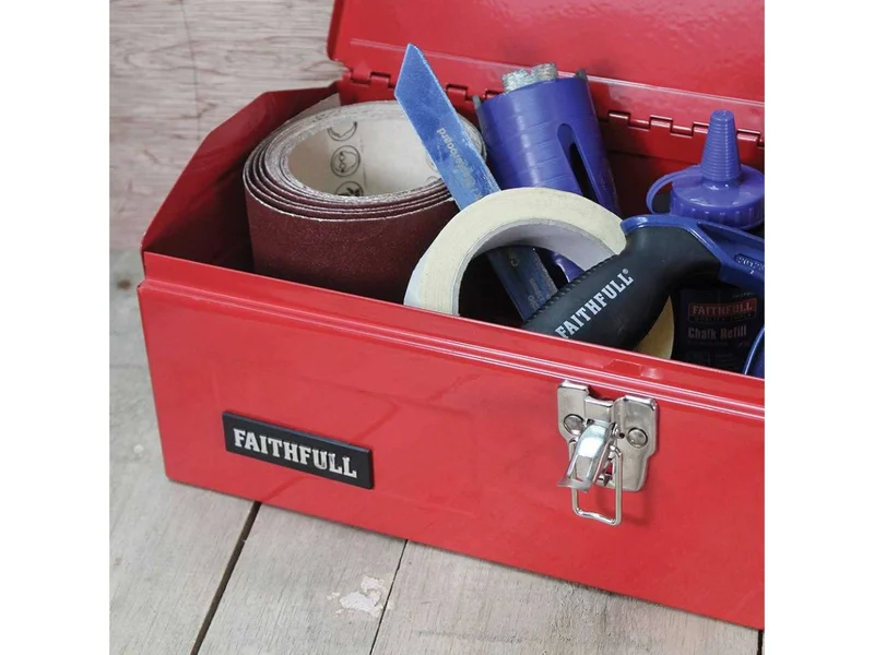 Faithfull - Metal Cantilever Toolbox - 5 Tray 49cm (19in)