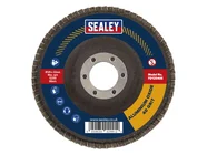 Sealey FD12540E Flap Disc Aluminium Oxide 125mm 22mm Bore 40Grit