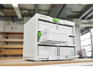 Festool Systainer 3 SYS3 S 76 2pk Systainer 3 SYS3 S 76 Small Organiser Case 2pk