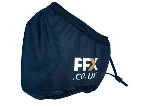 FFX Logo Mask Black  Reusable Adjustable Face Protection PM2.5 Filter