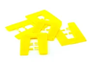 FFX HH0101100010 1mm Small U-Shaped Packing Shims Yellow 500pk