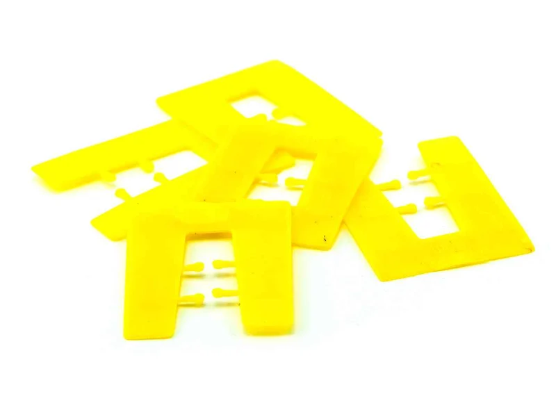 FFX HH0101100010 1mm Small U-Shaped Packing Shims Yellow 500pk