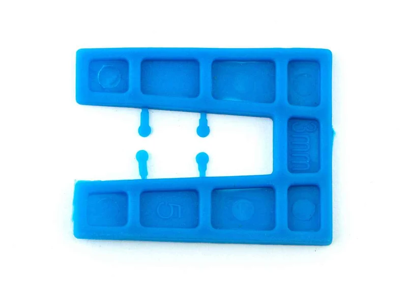 FFX HH0101100030 3mm Small U-Shaped Packing Shims Blue 500pk