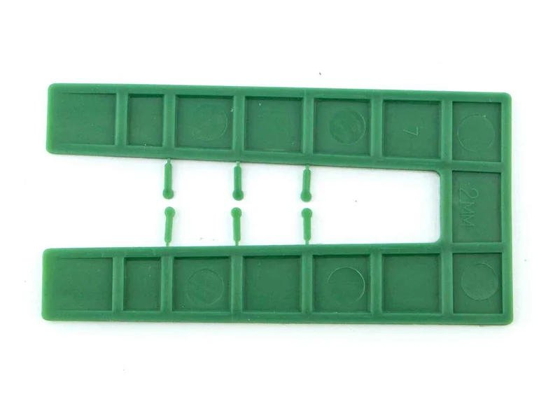 FFX HH0101100100 2mm Standard U-Shaped Packing Shims Green 500pk