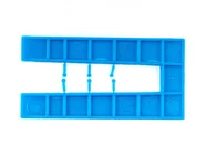 FFX HH0101100110 3mm Standard U-Shaped Packing Shims Blue 500pk