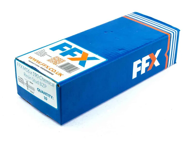 FFX HH0104900040 M16 x 190mm Chemical Resin Stud BZP 10pk