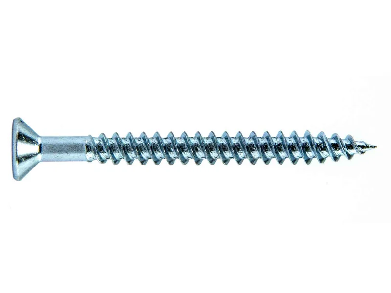 Woodscrew CSK Twin Pozi BZP 3.5 x 50mm 200pk