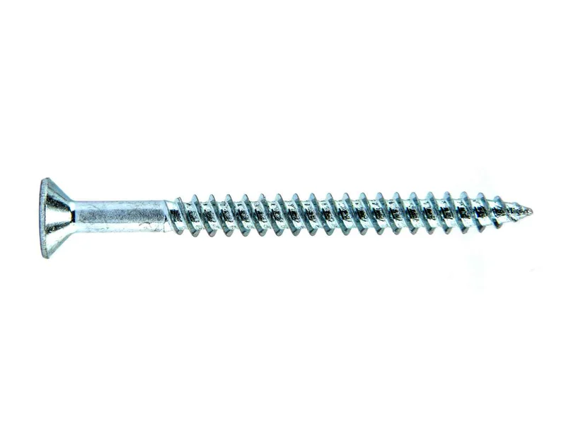 Woodscrew CSK Twin PZ2 BZP 4.0 x 50mm 200pk