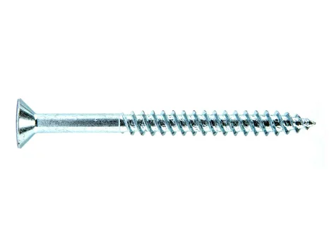 Woodscrew CSK Twin PZ2 BZP 5.0 x 57mm 200pk