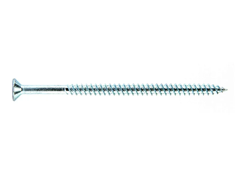 Woodscrew CSK Twin Pozi BZP 5.0 x 87mm 100pk