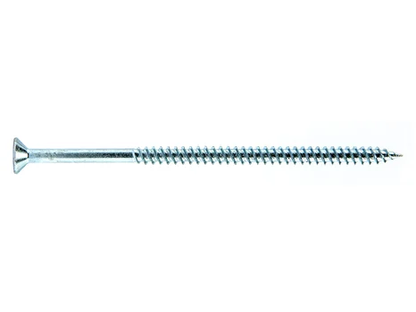 Woodscrew CSK Twin Pozi BZP 5.0 x 100mm 100pk