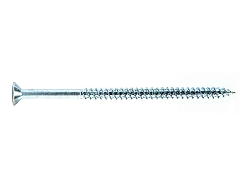 Woodscrew CSK Twin Pozi BZP 6.0 x 100mm 100pk