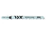 FFXT-101D Jigsaw Blades Wood Cutting 100mm 6TPI HCS 5pk