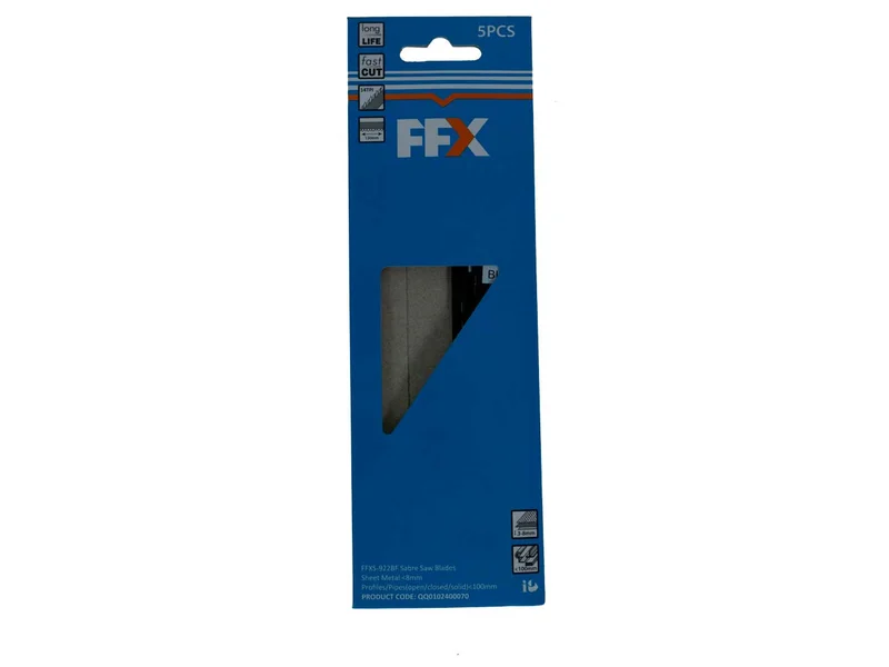 FFXS-922BF Recip/Sabre Saw Blade 150mm 14TPI BiM Metal 5pk