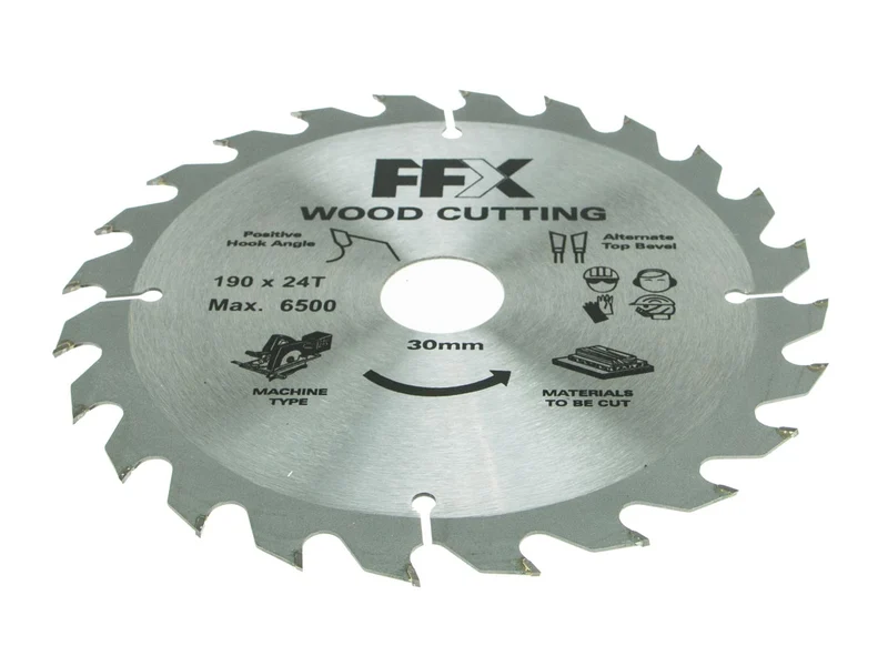 190mm x 30mm 24T TCT Circular Saw Blade