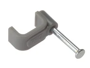 Forgefix FCC25G Cable Clip Flat Grey 2.50mm 100pk