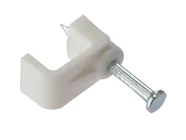 Forgefix FCC25W Cable Clip Flat White 2.50mm Box 100