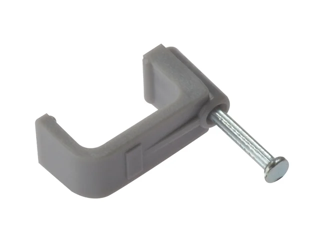 Forgefix FCC6G Cable Clip Flat Grey 6.00mm Box 100