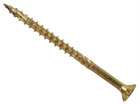 Forgefix FORFFP4580Y Woodscrew Reinforced CSK Pozi 4.5 x 80mm 100pk