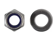 Forgefix FORFPNYL10SS Nyloc Nuts & Washers A2 Stainless Steel M10 Forge Pack 8