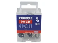 Forgefix FORFPNYL10SS Nyloc Nuts & Washers A2 Stainless Steel M10 Forge Pack 8