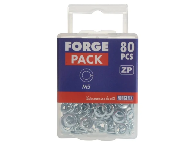 Forgefix FORFPSW5 Spring Washers DIN127 ZP M5 Forge Pack 80