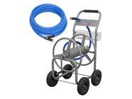Sealey HRKIT30 Heavy-Duty Hose Reel Cart with 30m Heavy-Duty 19mm Hot & Cold Rubber Water Hose