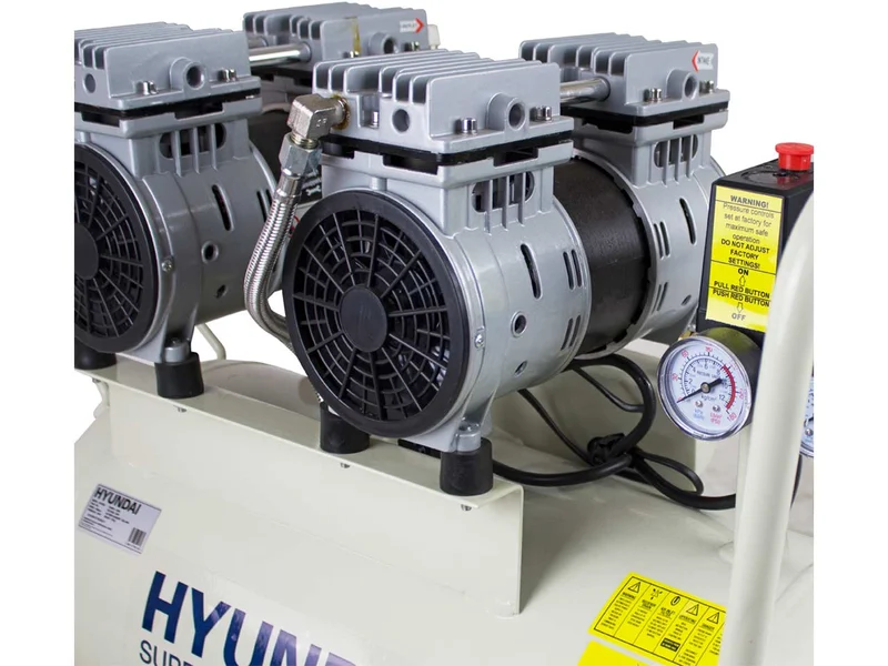 Hyundai 51101 HY27550 240V 2x750W 2hp 50 Litre Air Compressor